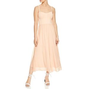 Sandro Roxette Bustier Midi Dress